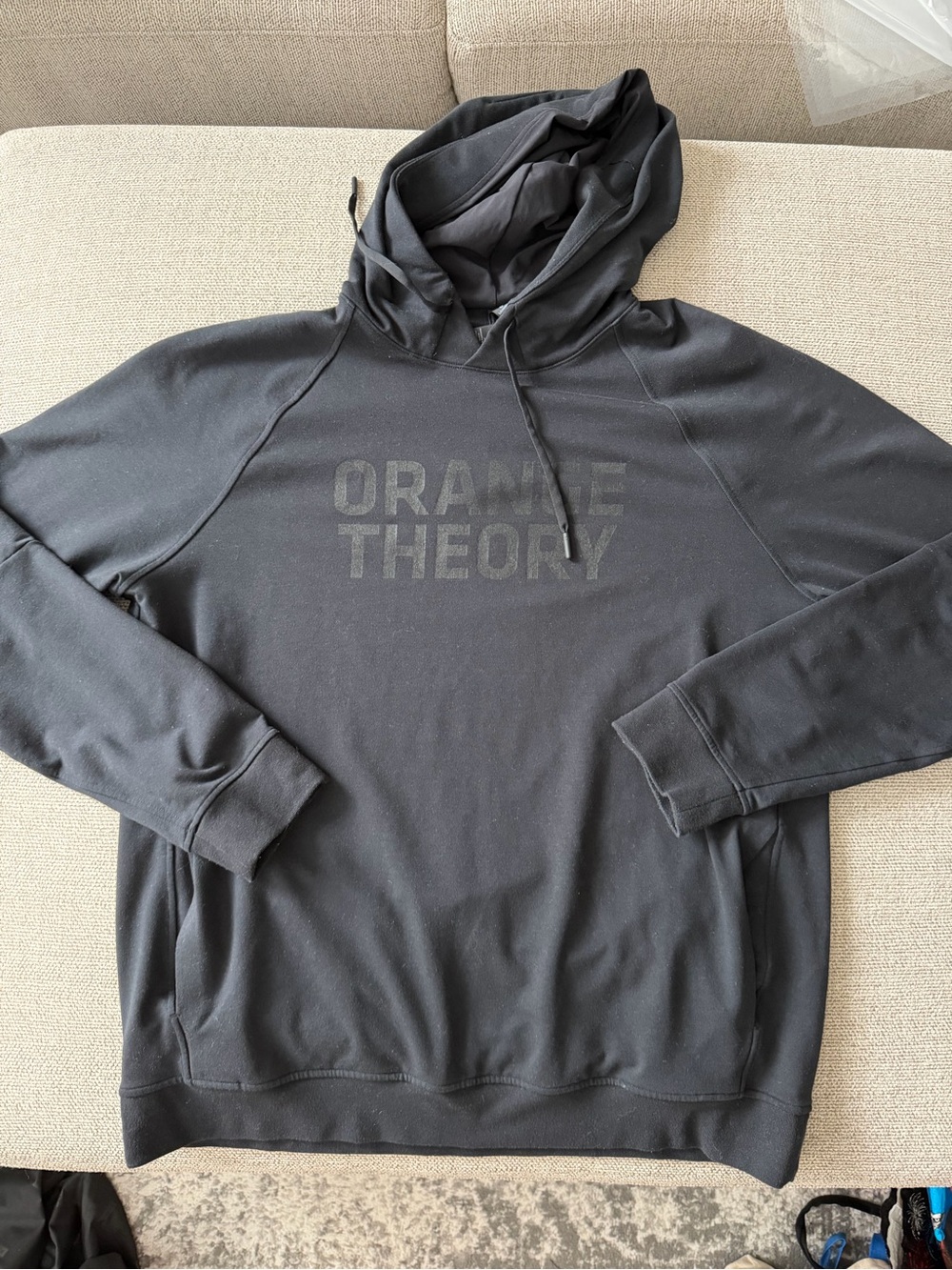 Lululemon Orangetheory Men's Dark Gray Pullover Hoodie with Logo